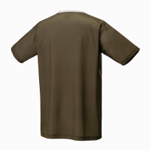 Yonex Sport T-shirt Practice Print 16747 (100% Polyester) 2025 brown men's